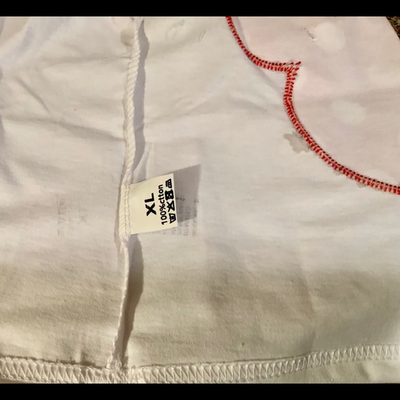 Red polka dot lace tutu - Picture 3 of 4